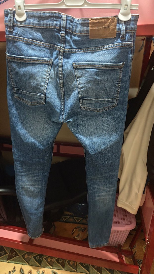 Kadın Mavi Midi Boy Kot Pantolon - Görsel 4