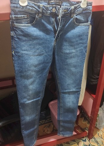 Renkli Batik Desenli Kadın Jean Pantolon - Görsel 3