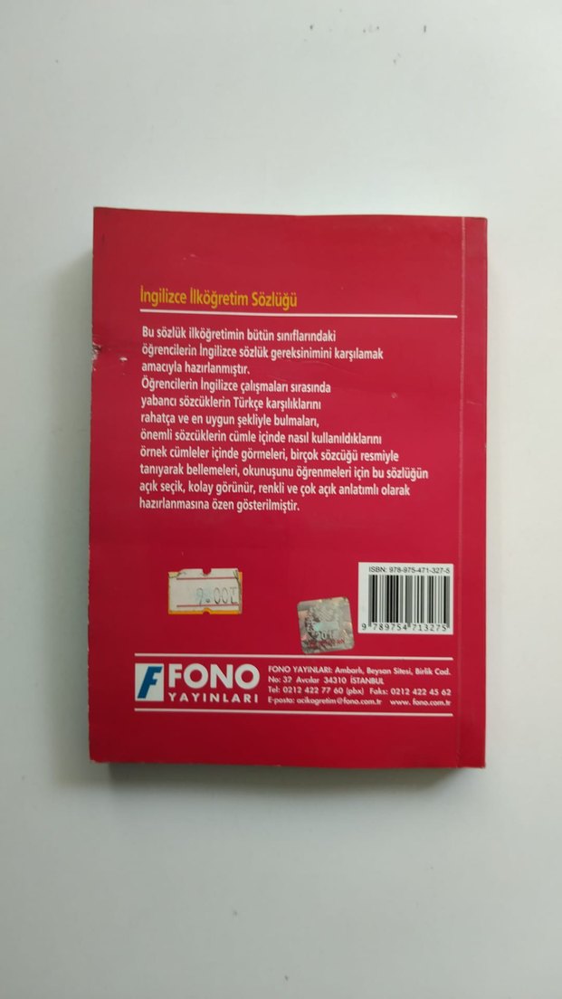 Fono İngilizce İlköğretim Sözlüğü - Görsel 2