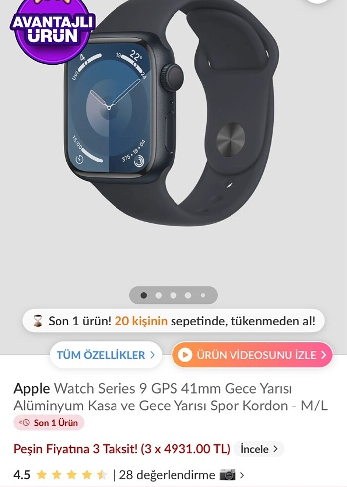 Apple Watch 9 - Görsel 2