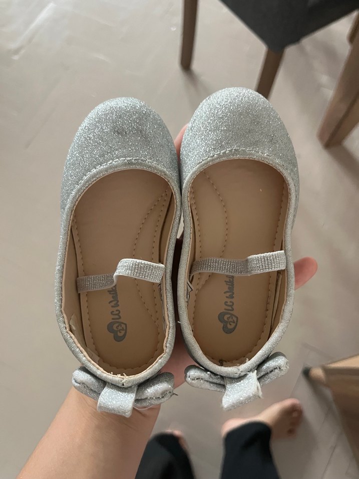 Kız Çocuk Gri Tokalı Babet Ayakkabı - Görsel 2