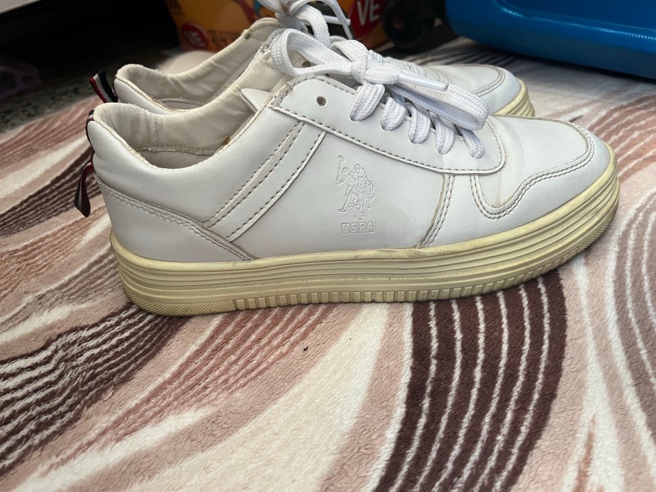 USPA Beyaz Kadın Günlük Spor Ayakkabı - Görsel 2