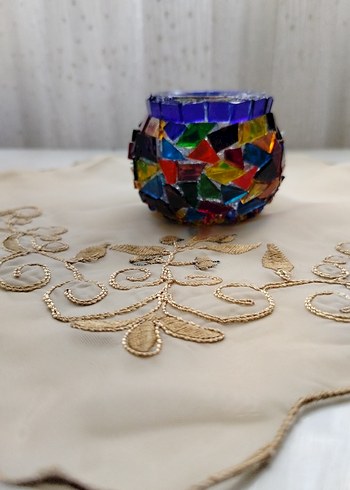 Renkli Mozaik Desenli Mumluk