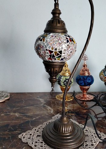 Diğer Renkli Mozaik Masa Lambası