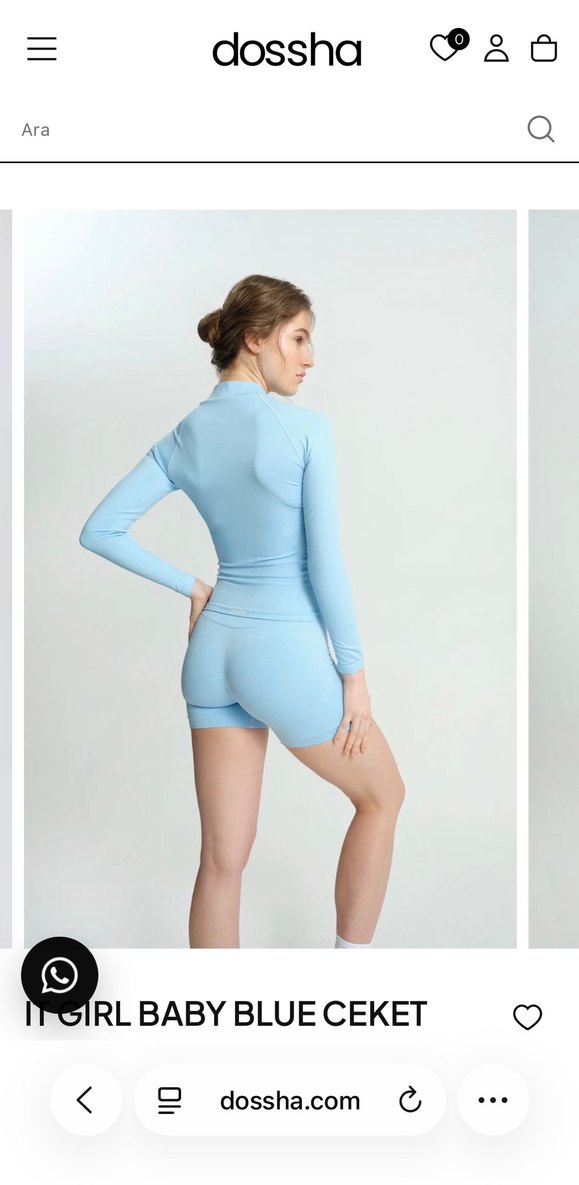 Dossha Bebek Mavisi Spor Ceketi - Görsel 2