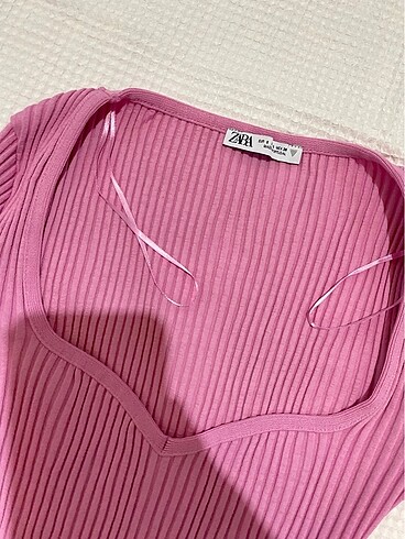 s Beden Zara crop pembe