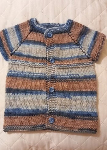 El örgüsü bebek yelegi sıfır