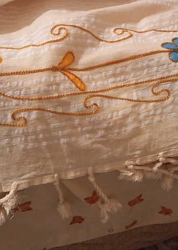 Bej Bohem Tarzı yatak örtüsü - Görsel 3