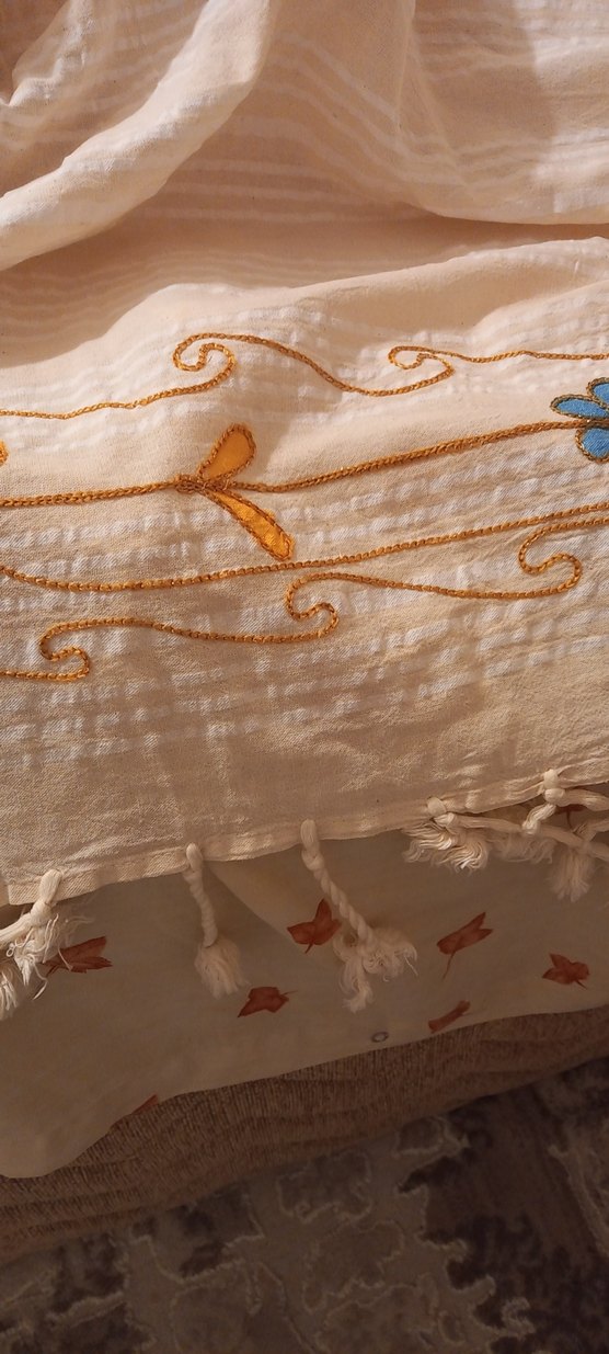 Bej Bohem Tarzı yatak örtüsü - Görsel 3