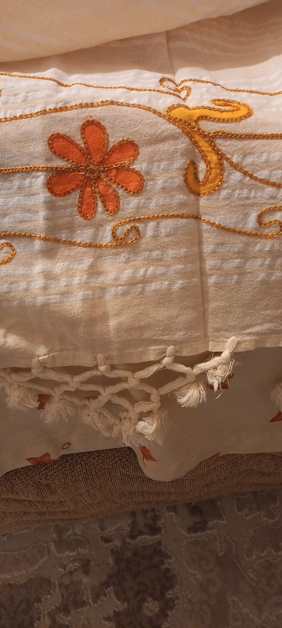 Bej Bohem Tarzı yatak örtüsü - Görsel 2