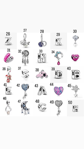 Pandora charm modelleri