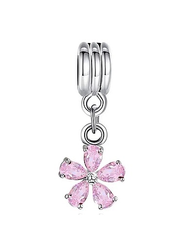 pembe lotus çiçek charmı