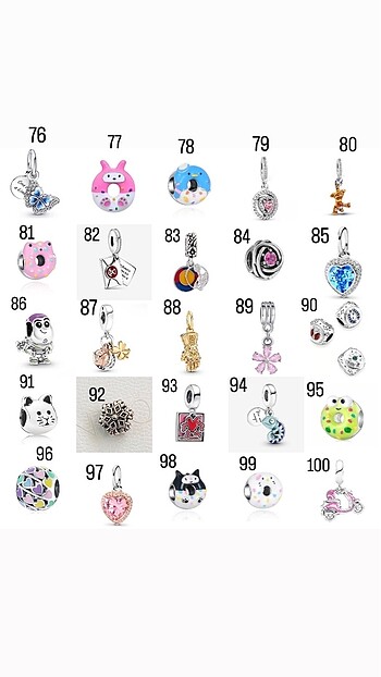 Beden gri Renk charm modelleri