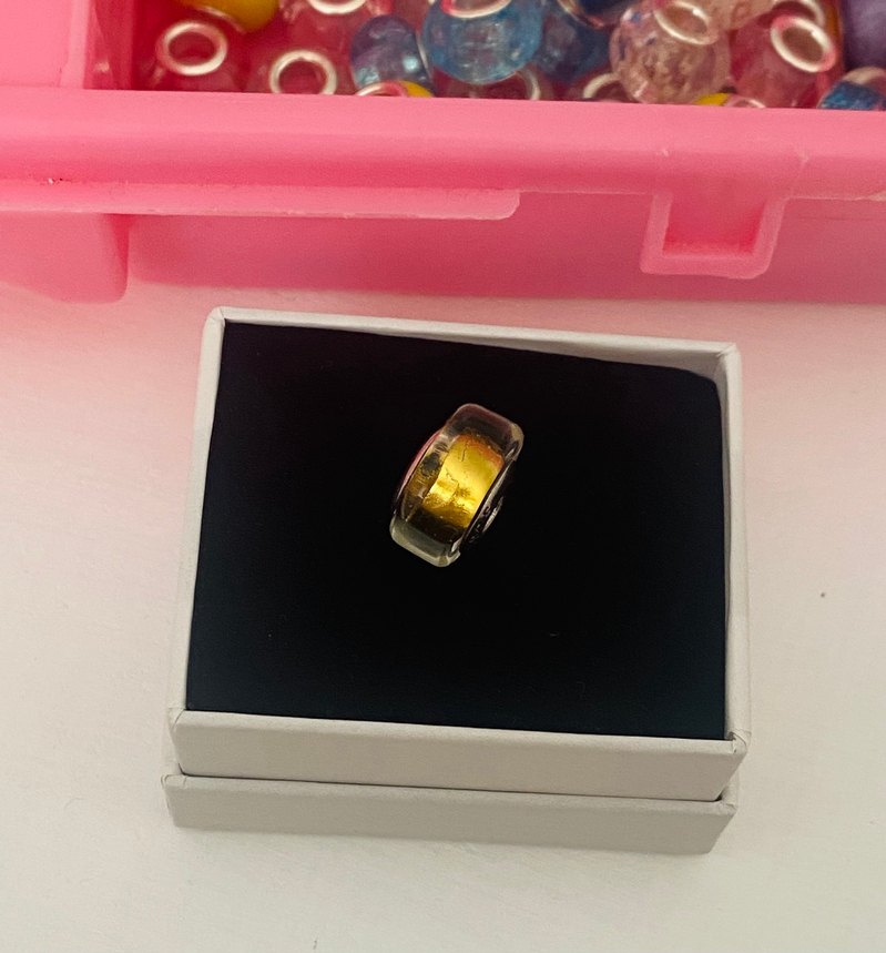 Altın Renkli murano Charm - Görsel 3