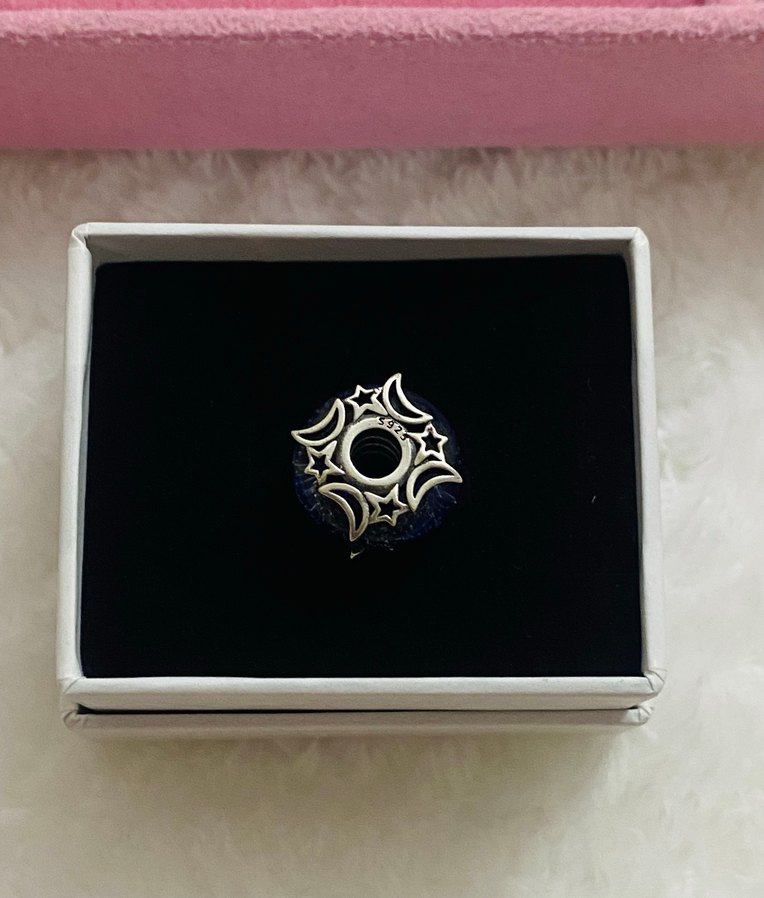 lacivert yıldızlı murano charm - Görsel 2