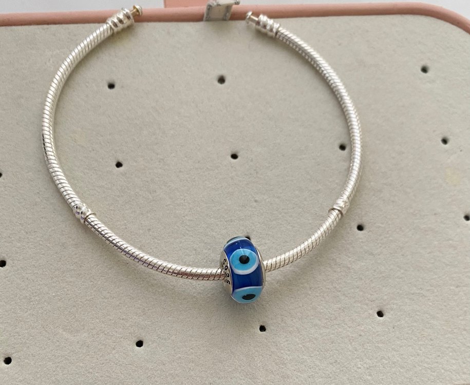 Mavi Nazar Boncuğu Boncuk Charm - Görsel 2