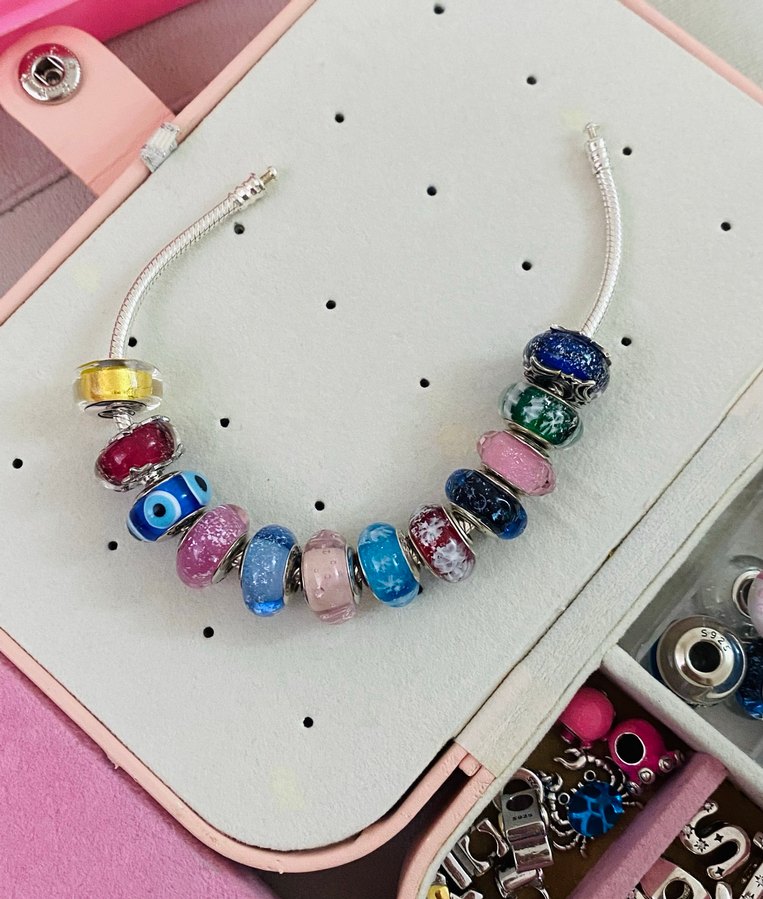 Altın renkli murano charm - Görsel 2