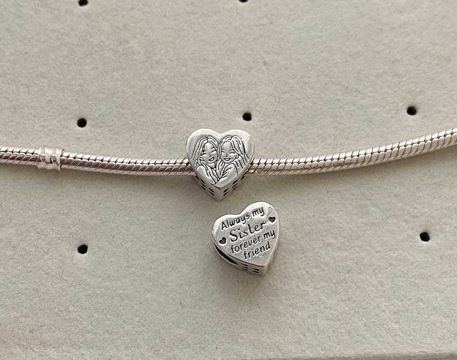 kız kardeş  Charm - Görsel 2