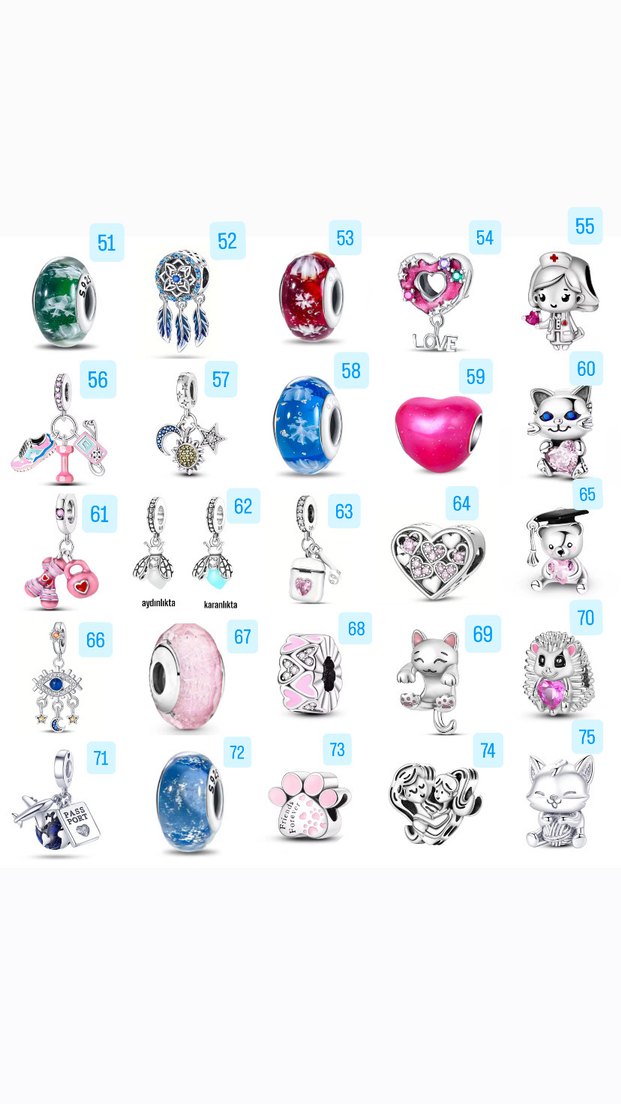 Gümüş charm modelleri - Görsel 3