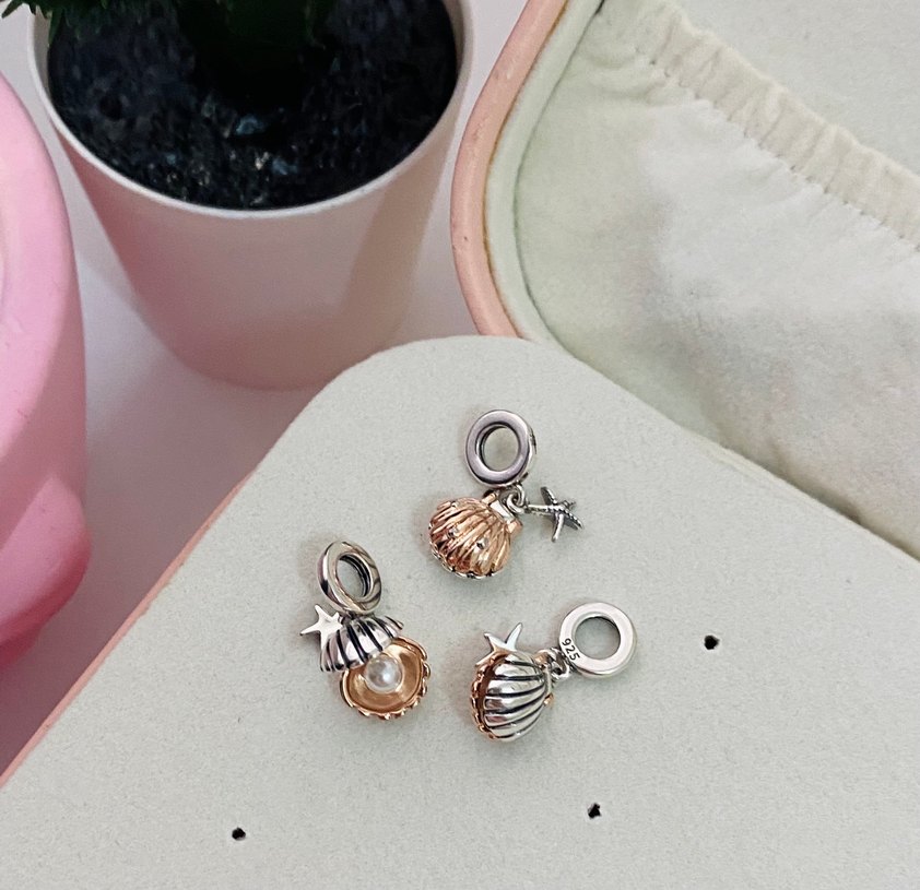 Deniz Kabuğu incili Charm - Görsel 2