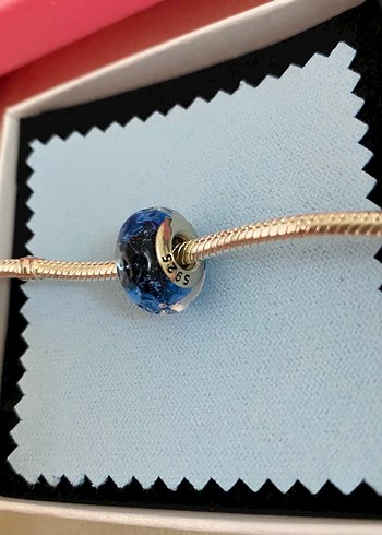 lacivert murano charm - Görsel 2