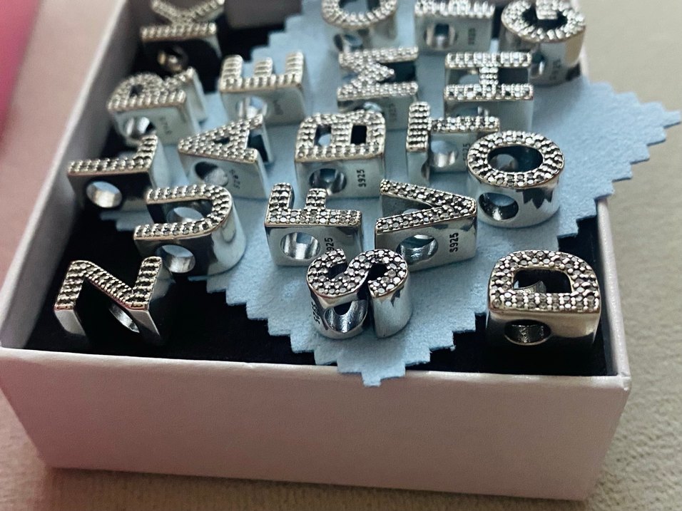 taşlı Harf charmlar - Görsel 2