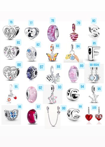 gümüş charm modelleri - Görsel 4