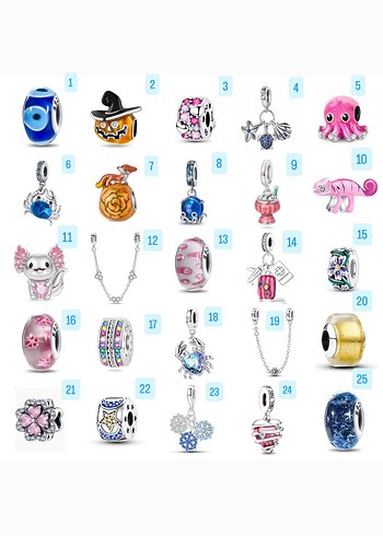 gümüş charm modelleri - Görsel 2