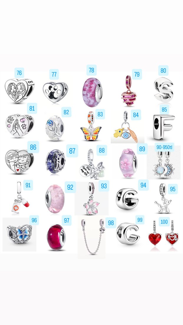 gümüş charm modelleri - Görsel 4