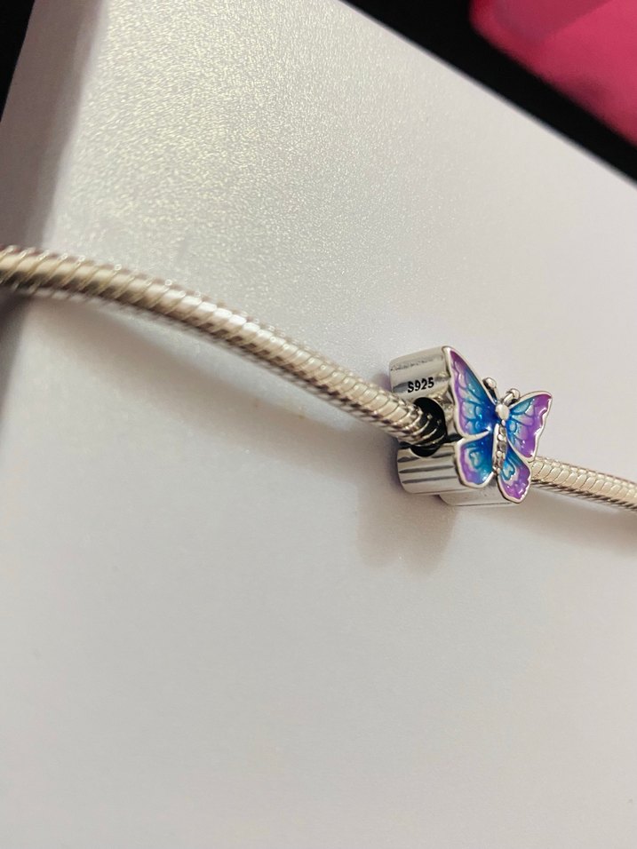 Mavi Kelebek Figürlü charm - Görsel 2