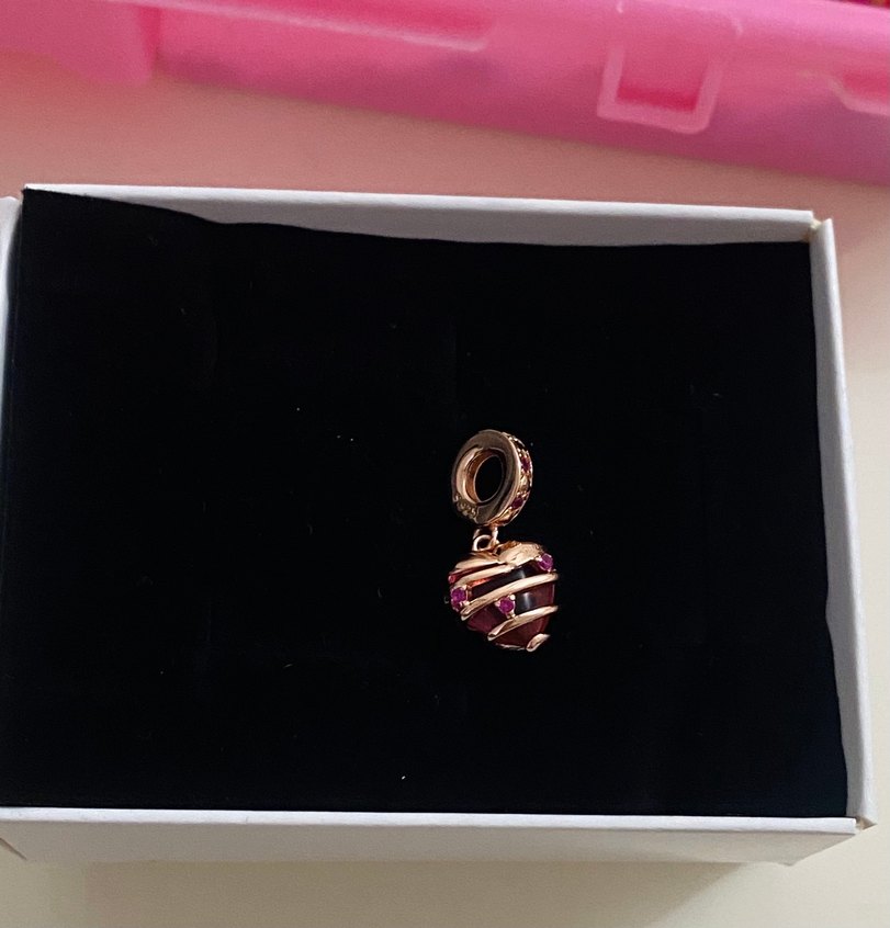 rose gold kalpli charm - Görsel 2