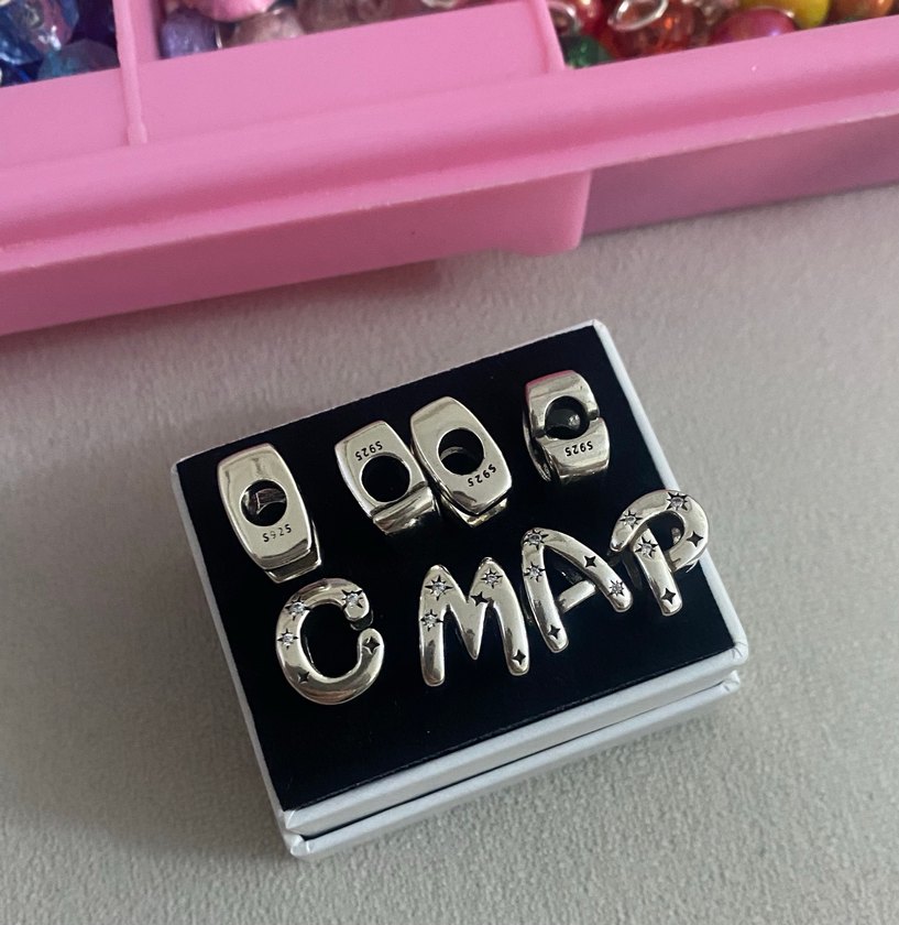 Taşlı Harf Charmlar - Görsel 2