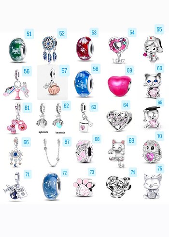 gümüş charm modelleri - Görsel 6