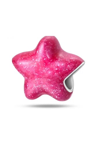 Pembe Parlak Yıldız Charm