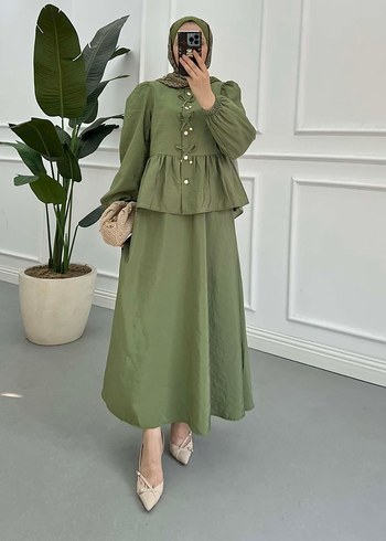 Zara Tesettür Etekli Takım