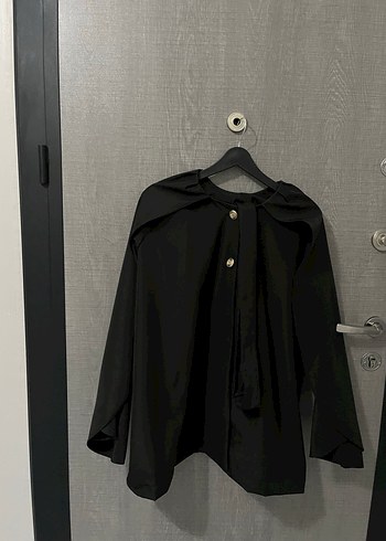 Kemerli Siyah Kadın Trençkot - Görsel 13