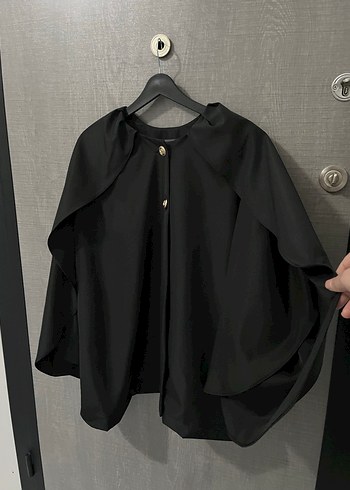 Kemerli Siyah Kadın Trençkot - Görsel 6