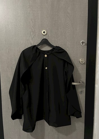 Kemerli Siyah Kadın Trençkot - Görsel 10