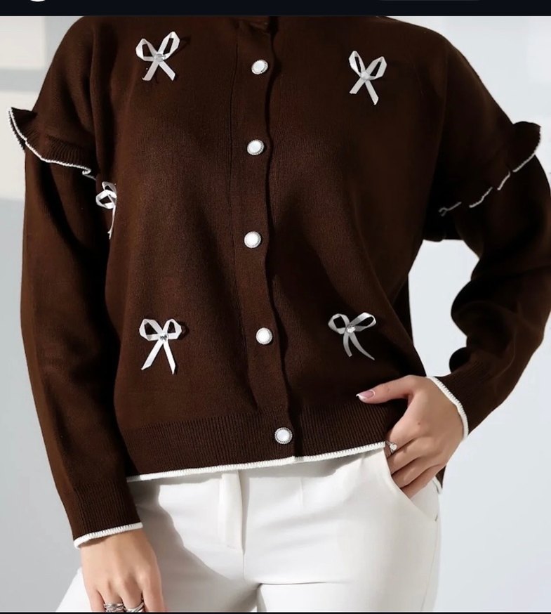 Fiyonklu Hırka - Görsel 2