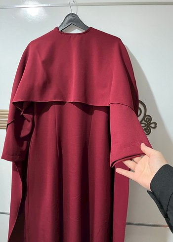 Pelerinli Tesettür Elbise - Görsel 4