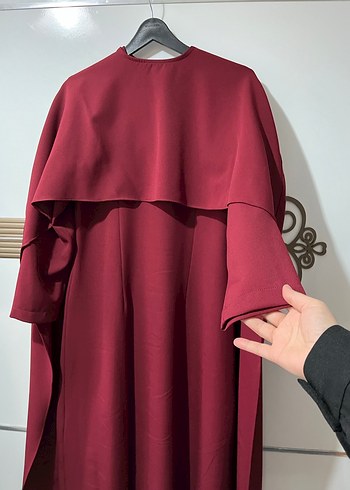 Pelerinli Tesettür Elbise - Görsel 3