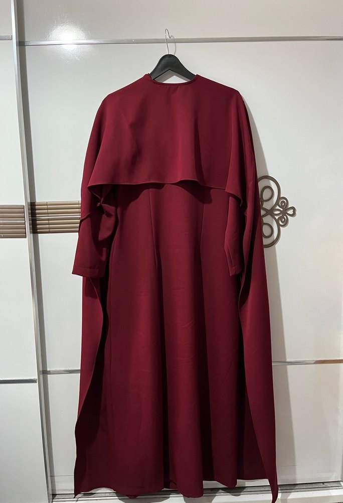 Pelerinli Tesettür Elbise - Görsel 2