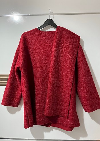 Atkılı Peluş Hırka - Görsel 8