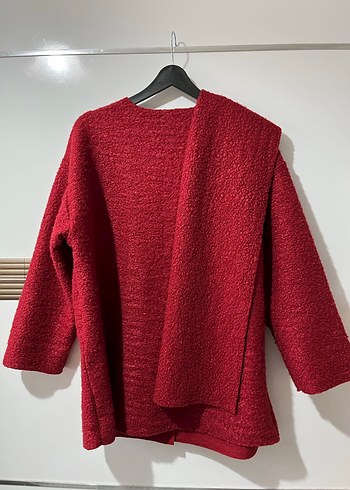 Atkılı Peluş Hırka - Görsel 9