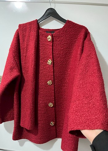 Atkılı Peluş Hırka - Görsel 11