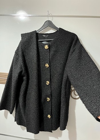 Atkılı Peluş Hırka - Görsel 8