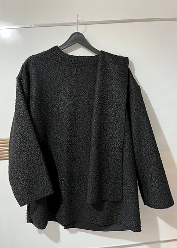 Atkılı Peluş Hırka - Görsel 9