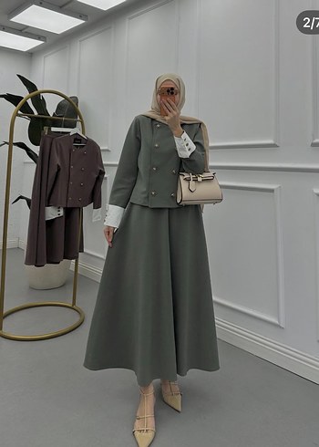 Tesettür Etek Ceket Takım - Görsel 4