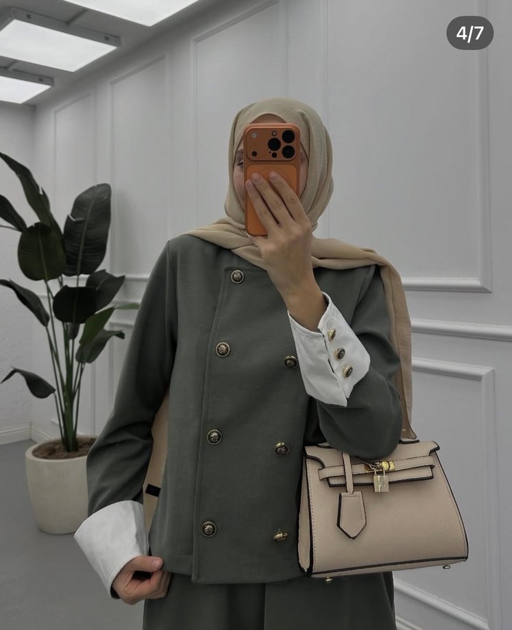 Tesettür Etek Ceket Takım - Görsel 3