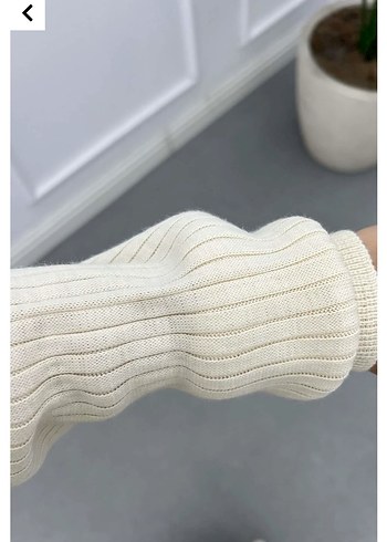 Tesettür Triko Elbise - Görsel 4